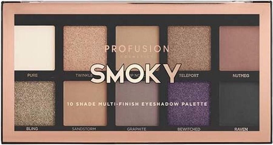 Profusion Oogschaduw Artistry Mini Palette Oogschaduw Palette Oogschaduw Primer 10 kleuren Smoky