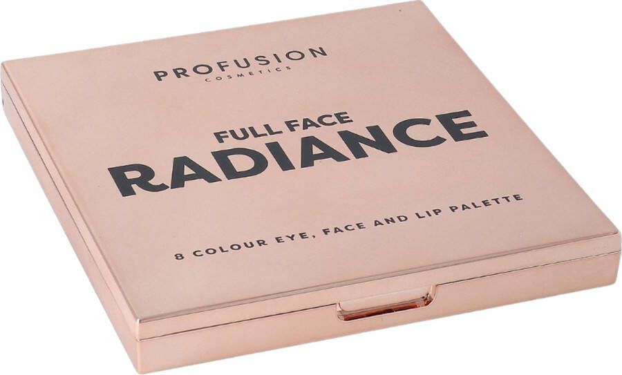 Profusion Radiance 8 Kleur Oog- Gezichts- en Lippenpalet Multi-Finish Oogschaduw Highlighter Bronzer Blush & Lippenstiften