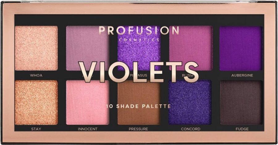 Profusion Oogschaduw Artistry Mini Palette Oogschaduw Palette Oogschaduw Primer 10 kleuren Violets