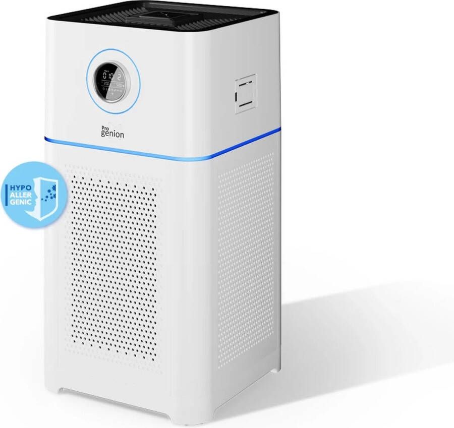 Progenion PR-360S-IUVH Silent Smart Luchtreiniger met Ionisator HEPA UV-C anti allergie hooikoorts. Air Purifier Clean Air