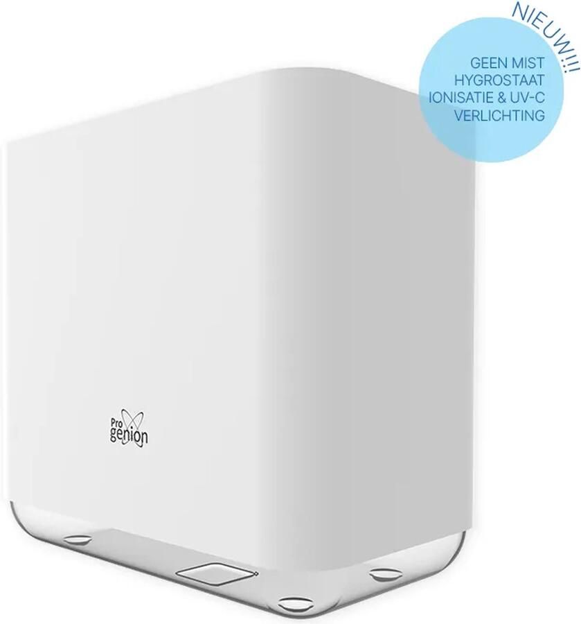 Progenion Smart PR-860 Luchtbevochtiger Zonder Stoom Met UV en Ionisator Wit -app