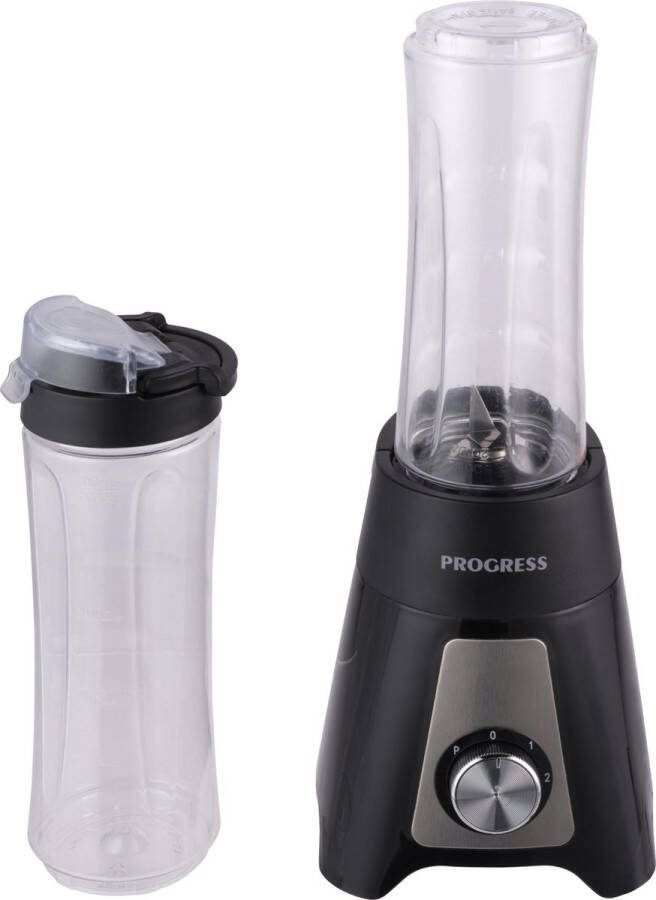 Progress Electric Blender 2 snelheidsinstellingen 600 ml inclusief 2 sportflessen van 400 W