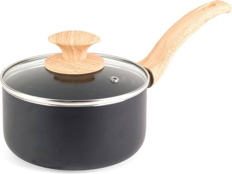 Progress Scandi 20 cm Steelpan – Kookpan met antiaanbaklaag – Pasta Soep – Inductiekookplaat Geschikt – Vaatwasmachinebestendig
