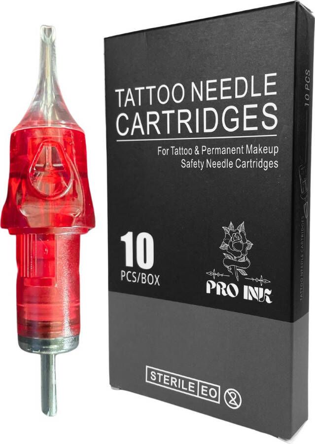 Proink Pro Ink 7RL Tattoo Naalden 10x Tattoo Cartridges Liners Tattoo Naalden Set