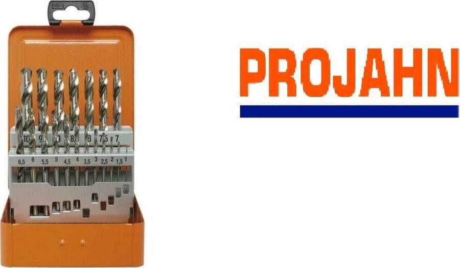 PROJAHN Spiraalboren Set 19-dlg HSS-G DIN 338 Typ N Ø 1-10 mm 60315