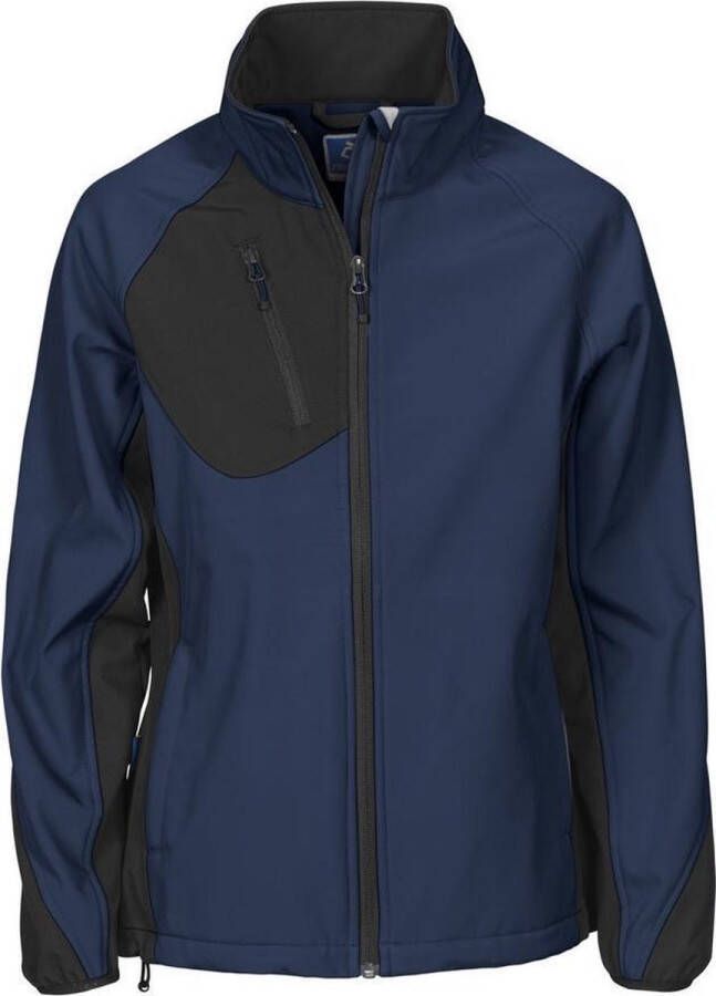 Projob 2423 Dames Softshell jas Marineblauw maat XXL