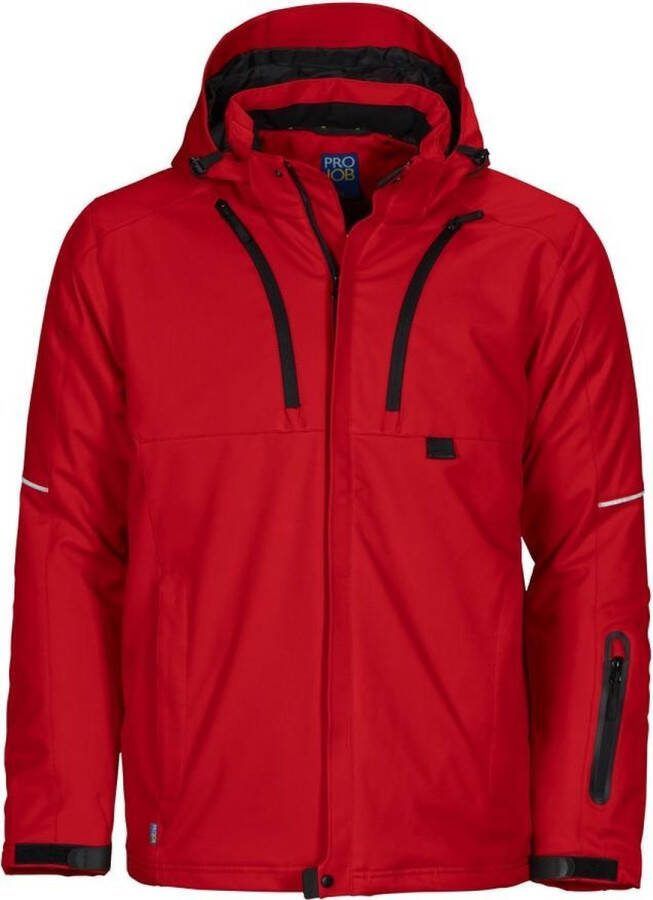 Projob 3407 3 LAYER PADDED JACKET RED 3XL
