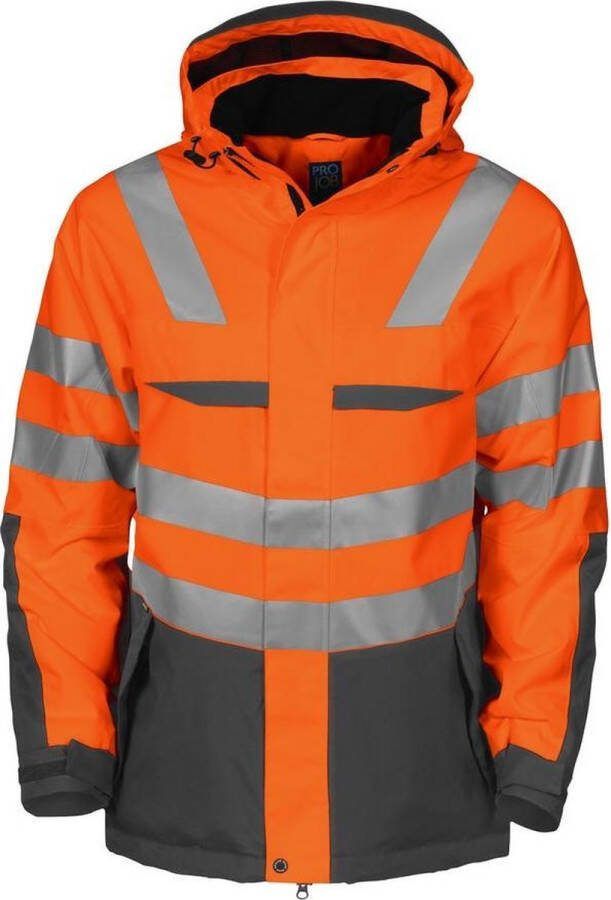Projob 6418 PADDED JACKET ORANGE HV 3XL