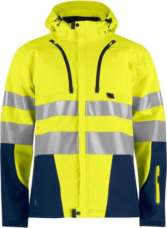 Projob 6419 Shell Jacket HV Blue Yellow 3XL