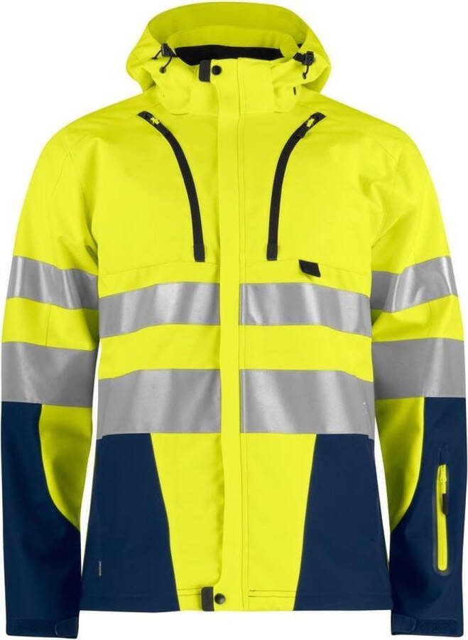 Projob 6419 Shell Jacket HV Blue Yellow XL