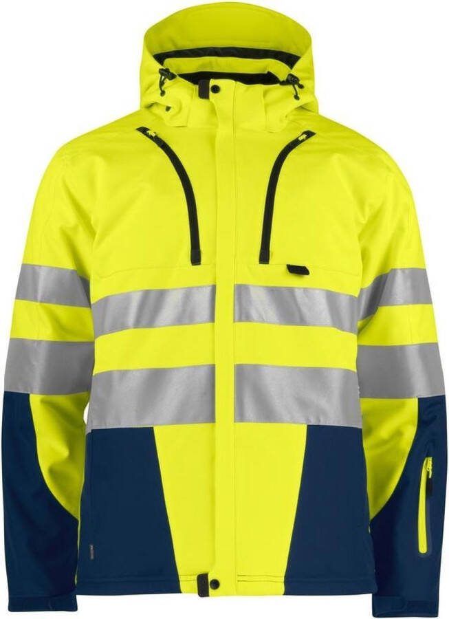 Projob 6420 Padded Jacket HV Blue Yellow XL
