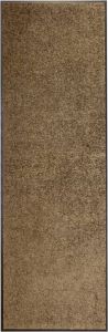 Prolenta Premium Deurmat wasbaar 60x180 cm bruin Huis en Tuin