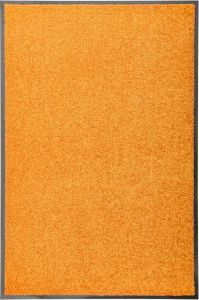 Prolenta Premium Deurmat wasbaar 60x90 cm oranje Huis en Tuin