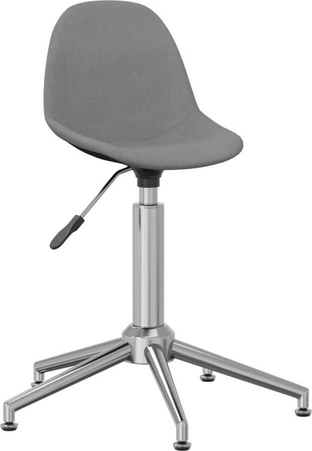 Prolenta Premium Eetkamerstoel draaibaar stof lichtgrijs Fauteuil Fauteuils