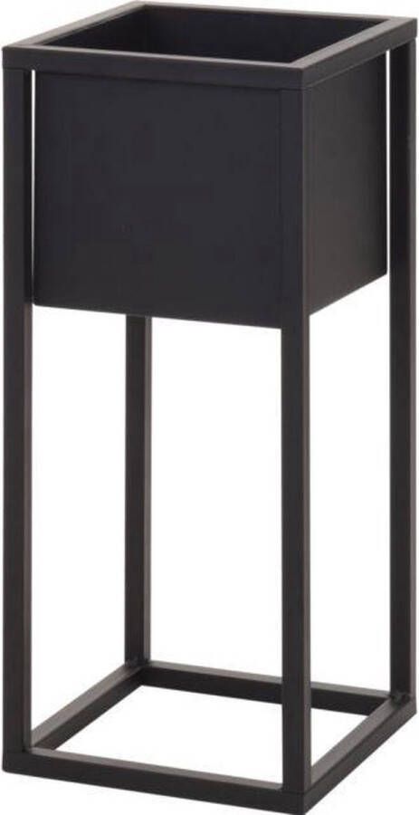 Prolenta Premium H&S Collection Bloempot op standaard 50 cm metaal zwart