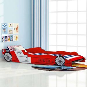 Prolenta Premium Kinderbed raceauto rood 90x200 cm Bed Slaapkamer