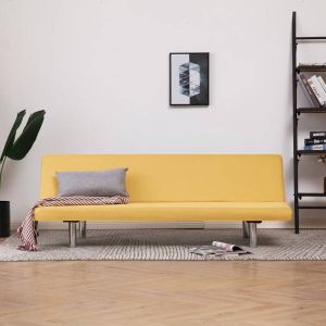 Prolenta Premium Slaapbank polyester geel Huis en Tuin