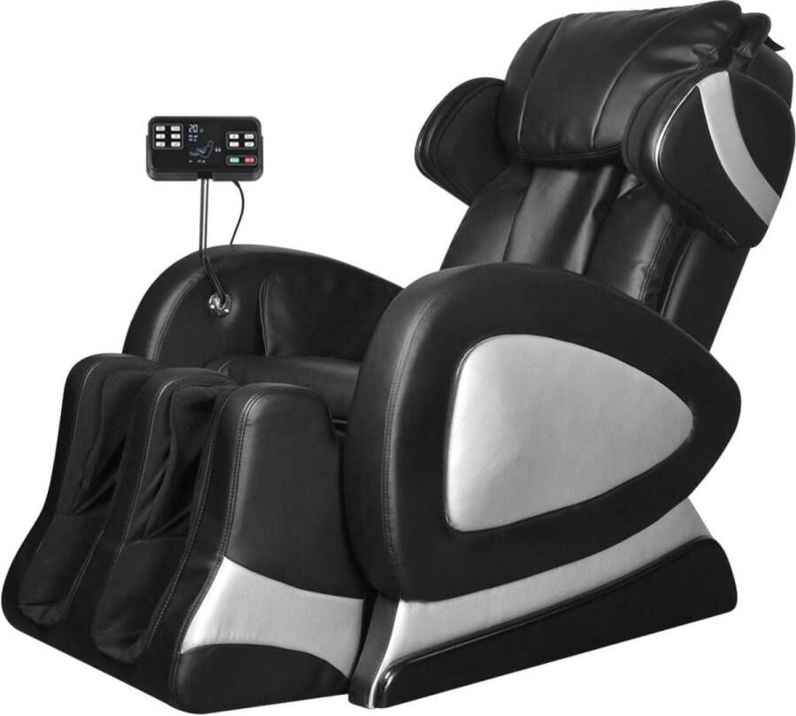 Prolenta Premium vidaXL Massagestoel met super screen kunstleer zwart