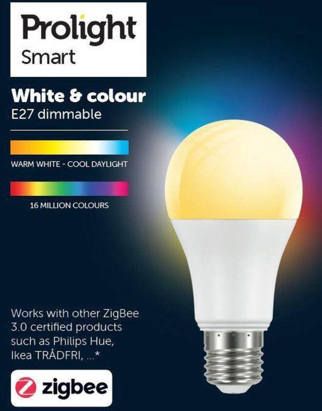 Prolight Smart LED lamp Spot Dimbaar Bedien via de app slimme schakelaar of voice assistant