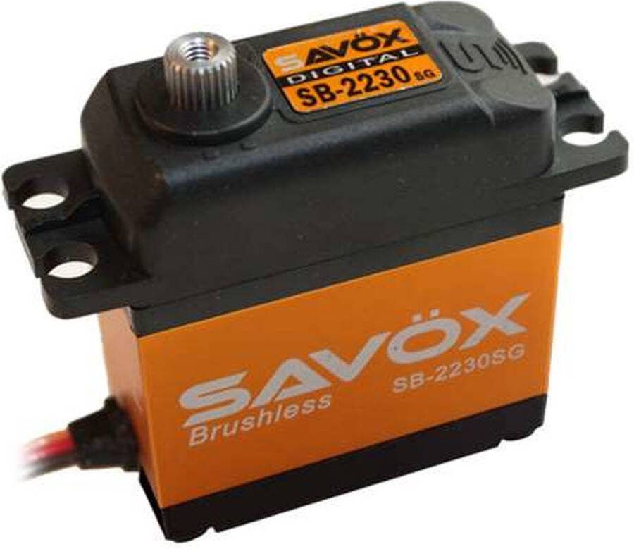 Promodels Savox Servo SB-2230SG Digital High Voltage Brushless Motor Staal tandwielens