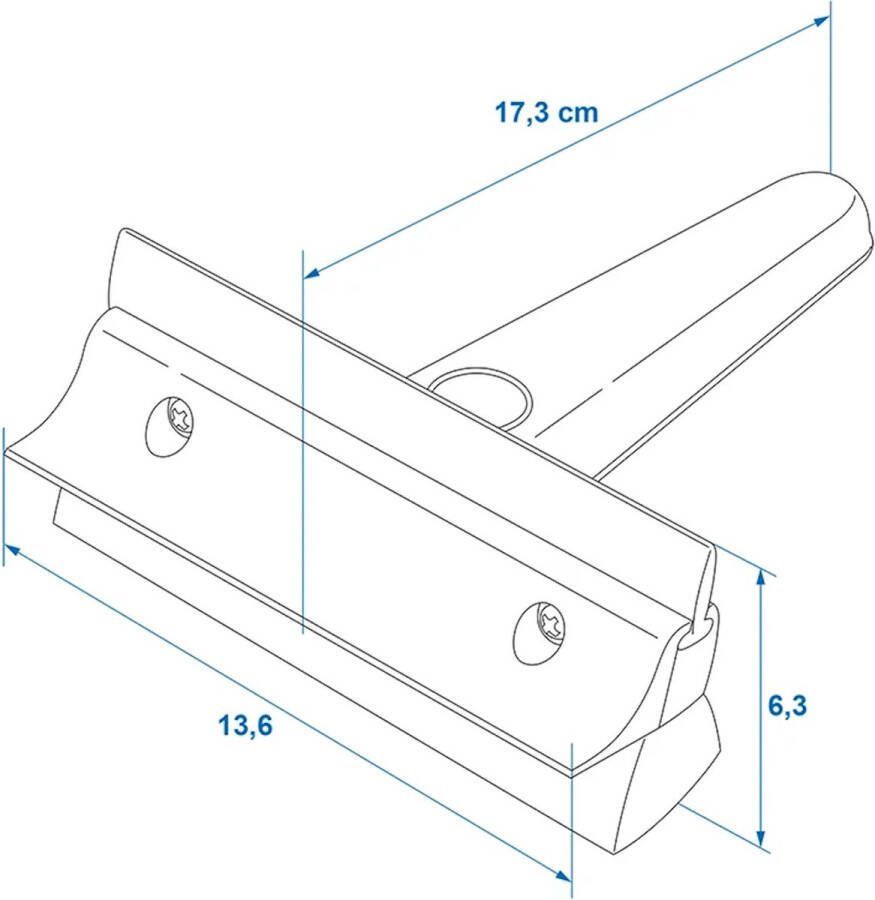 ProPlus 3-in-1 raamtrekker spons wisser en ijskrabber compact 13 6 cm