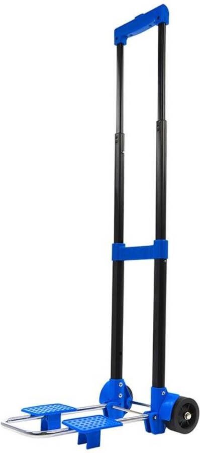 Pro Plus Proplus Inklapbare Bagagetrolley Steekwagen Staal Zwart blauw 30 Kg