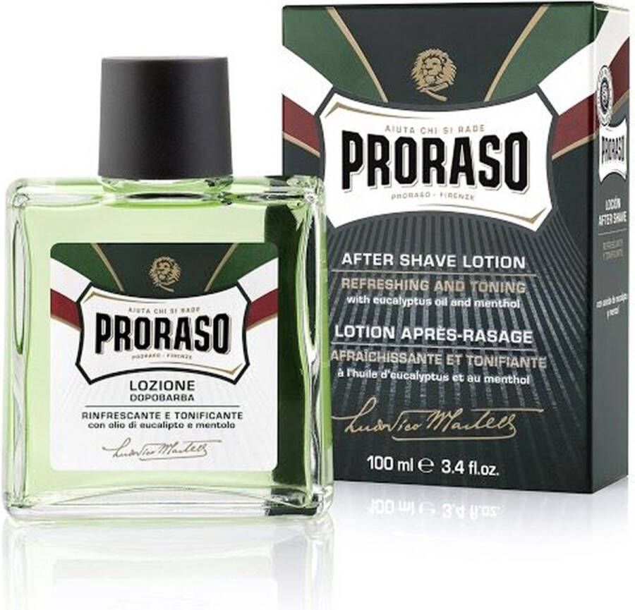 Proraso Green Refreshing Aftershave Lotion 100 ml