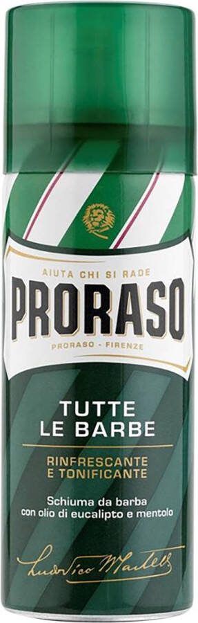 Proraso Scheerschuim Reisflacon Eucalyptus Menthol 50 ml