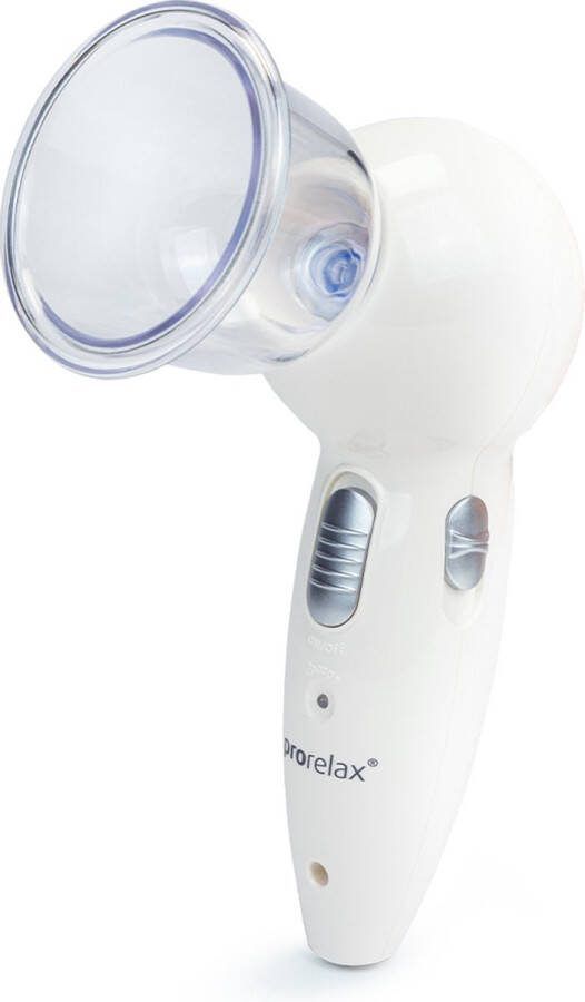 Prorelax INTENSIVE Elektrisch cupping apparaat Anti cellulite massage apparaat voor mooie en gezonde huid Cupping apparaat met 3 cupping cups Vacuüm massage voor Decolleté Armen Benen Buik en Rug