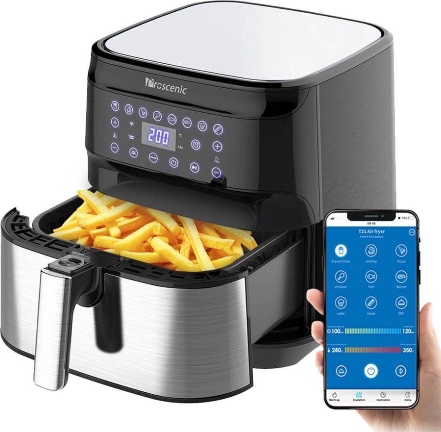 Proscenic T21 Smart Air Fryer App & Alexa Control XL 5. 8QT 1700 Watt Elektrische Air Fryers Oven & Oilless Cooker 8 Co