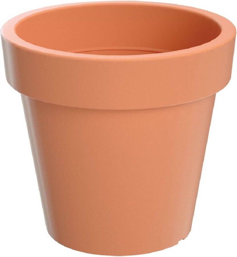 Prosperplast 1x Kunststof bloempotten 20 cm terracotta Bloempotten plantenpotten voor binnen en buiten