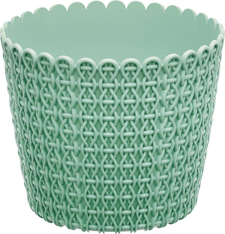 Prosperplast Bloempot Buiten Binnen Rond Nitly 26cm SALIEGROEN 2 STUKS !