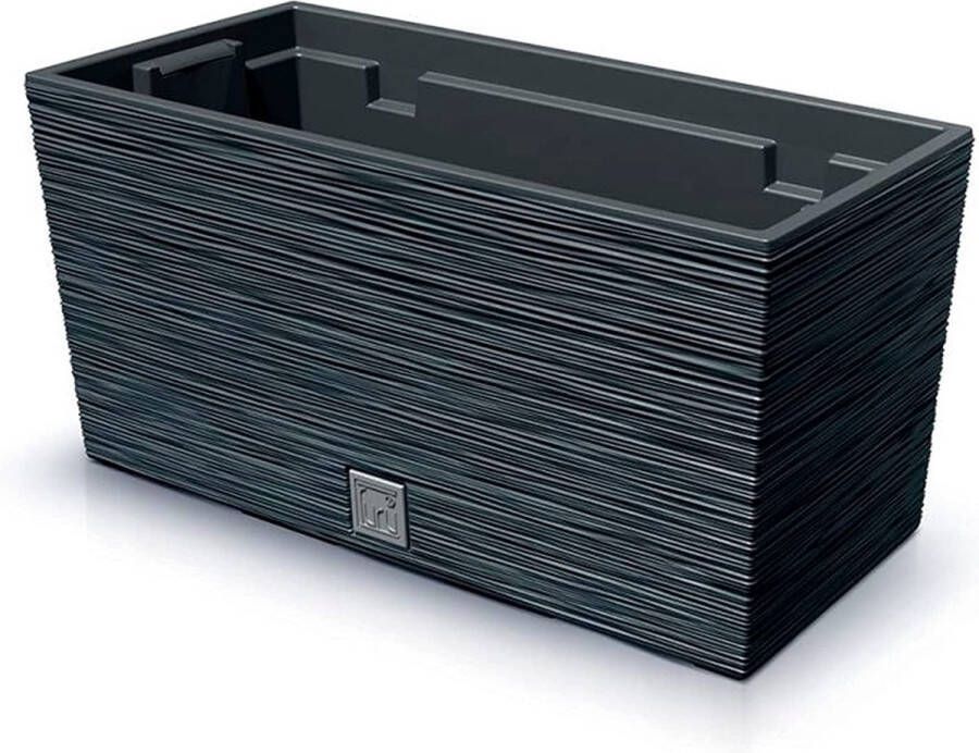 Prosperplast Bloempot met inzet 8L Furu Case Beton Antraciet