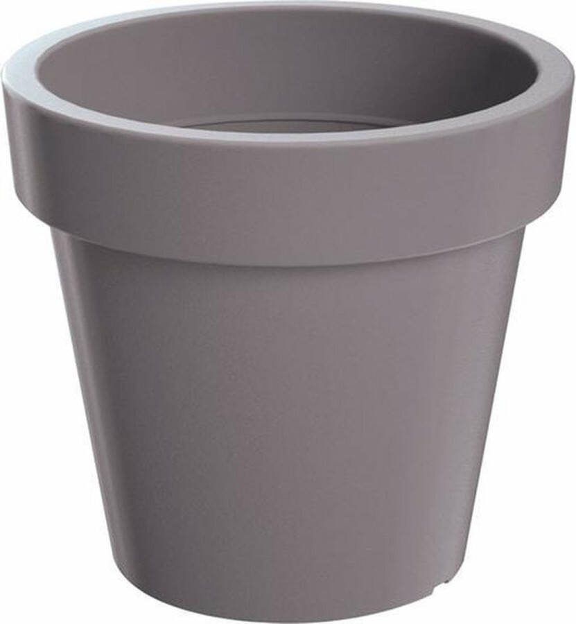 Prosperplast Bloempot plantenpot voor binnen en buiten D60 x H52 cm steengrijs kunststof