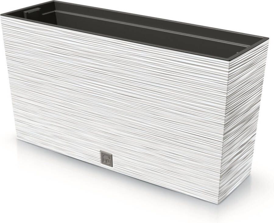 Prosperplast Furu Case Middle Bloempot met inzet Rechthoekig 77x23 5x41cm -Wit
