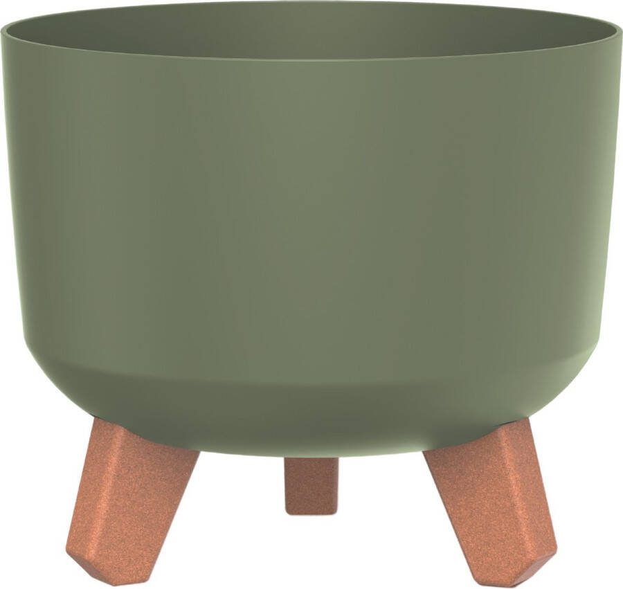 Prosperplast Gracia Bloempot met pootjes Rond diameter 200 mm Groen