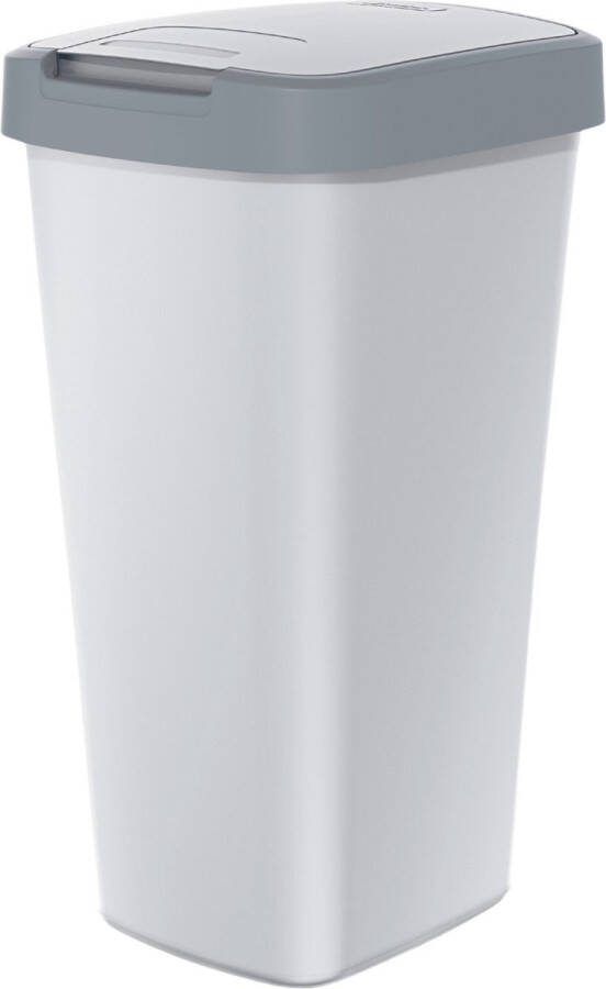Prosperplast Keden Compact Q Afvalbak 25L prullenbak -Essenkleur met lichtgrijs frame