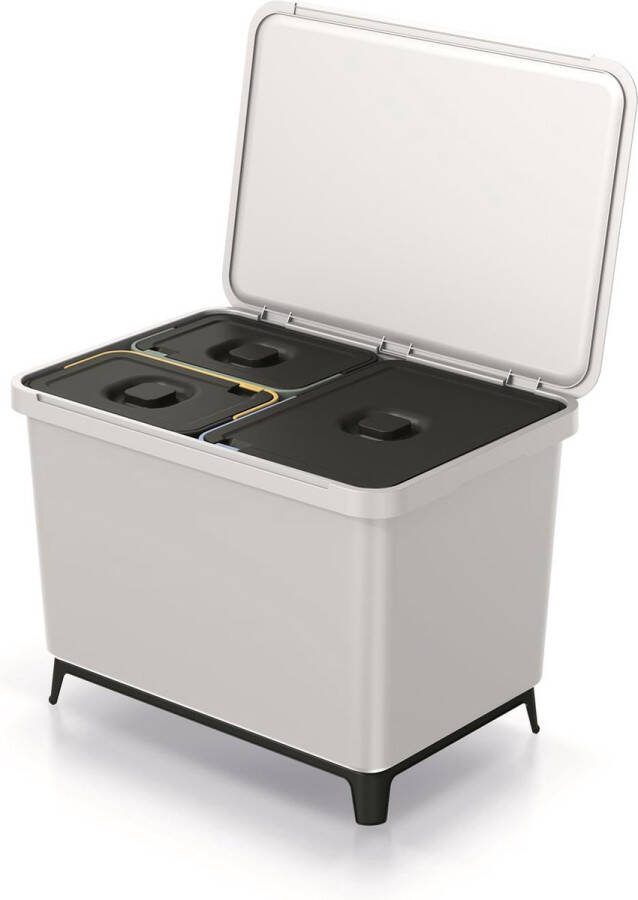 Prosperplast Keden SYSTEMA afvalbak 2x10L 23L Gebroken wit