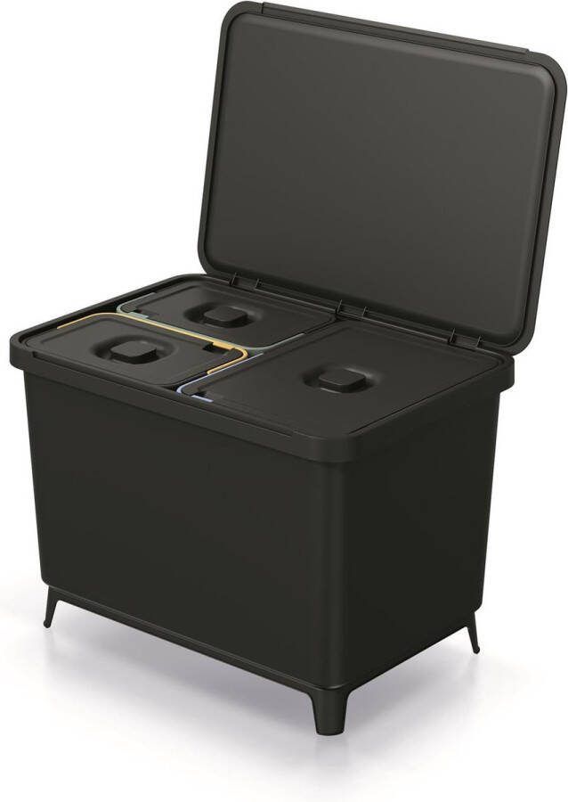 Prosperplast Keden SYSTEMA afvalbak 2x10L 23L Zwart