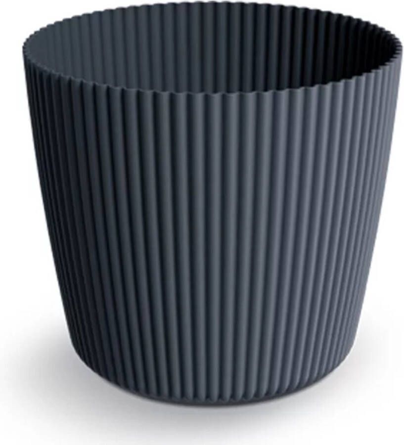 Prosperplast Milly Bloempot hittebestendig en UV-bestendig Antraciet Round ⌀ 129mm
