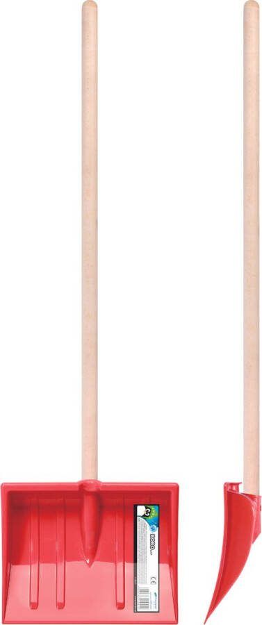 Prosperplast Mini Sneeuwschuiver voor kinderen 88cm x 25cm houten steel rood Bobo