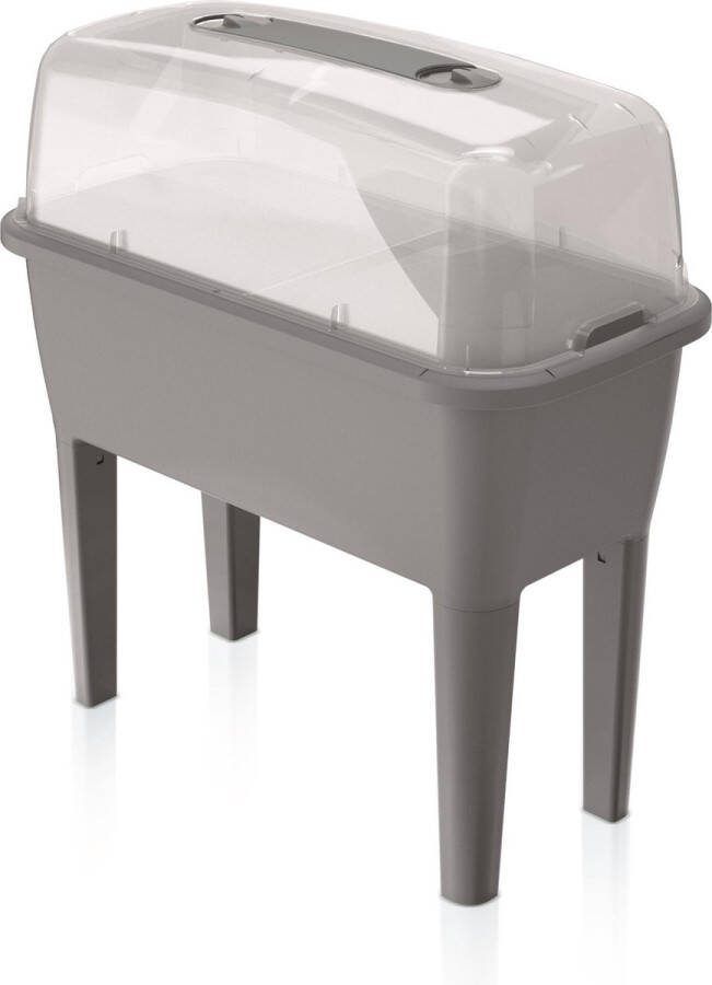 Prosperplast Moestuinbak Kweektafel Respana Planter High Set 77x39x82cm STEENGRIJS