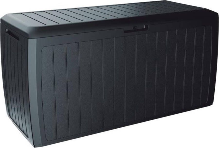 Prosperplast Baul de Jardin 290 liter ProsPlust Box bord plastic in antraciet 116.6 x 47 x 59 5 cm