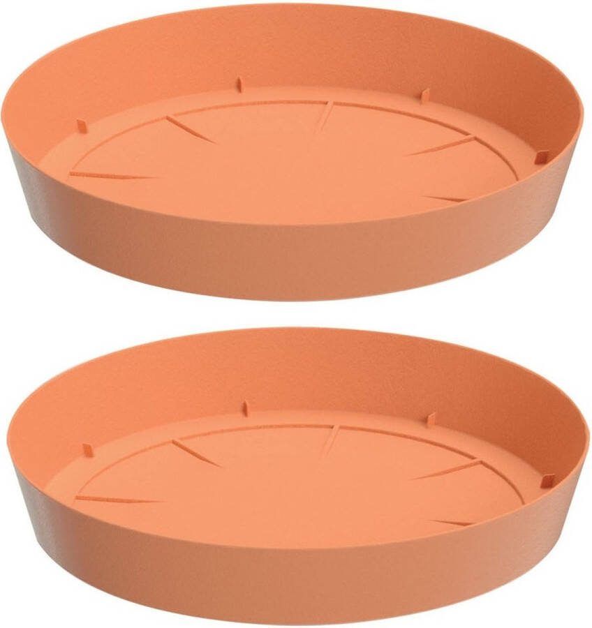 Prosperplast Opvangschaal onderschaal voor bloempot plantenpot 3x terracotta rond Dia 30 cm