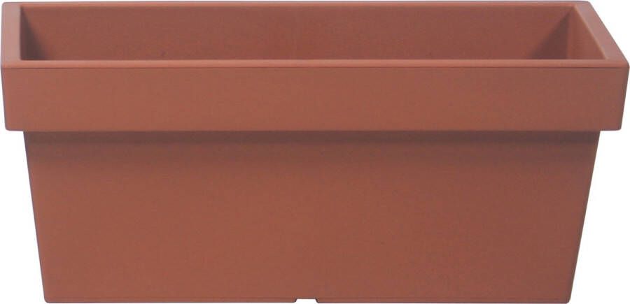 Prosperplast Stevige Terras balkon Plantenbak bloembak Kunststof 58 X 26 X 22 Cm Terra Cotta Plantenpotten