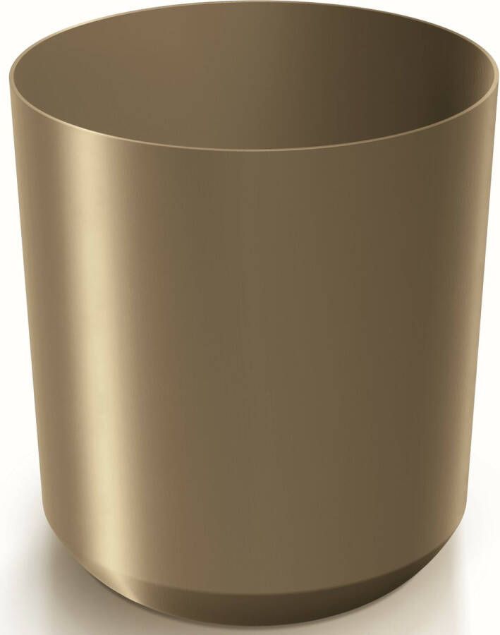 Prosperplast Plantenpot bloempot Babylon kunststof buiten binnen goud D24 x H24 cm Plantenpotten