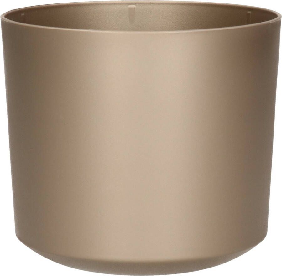 Prosperplast Plantenpot bloempot Babylon kunststof buiten binnen titanium grijs D12 x H12 cm