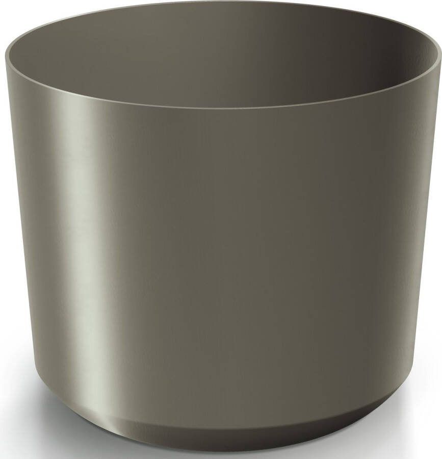 Prosperplast Plantenpot bloempot Babylon kunststof buiten binnen titanium grijs D18 x H18 cm