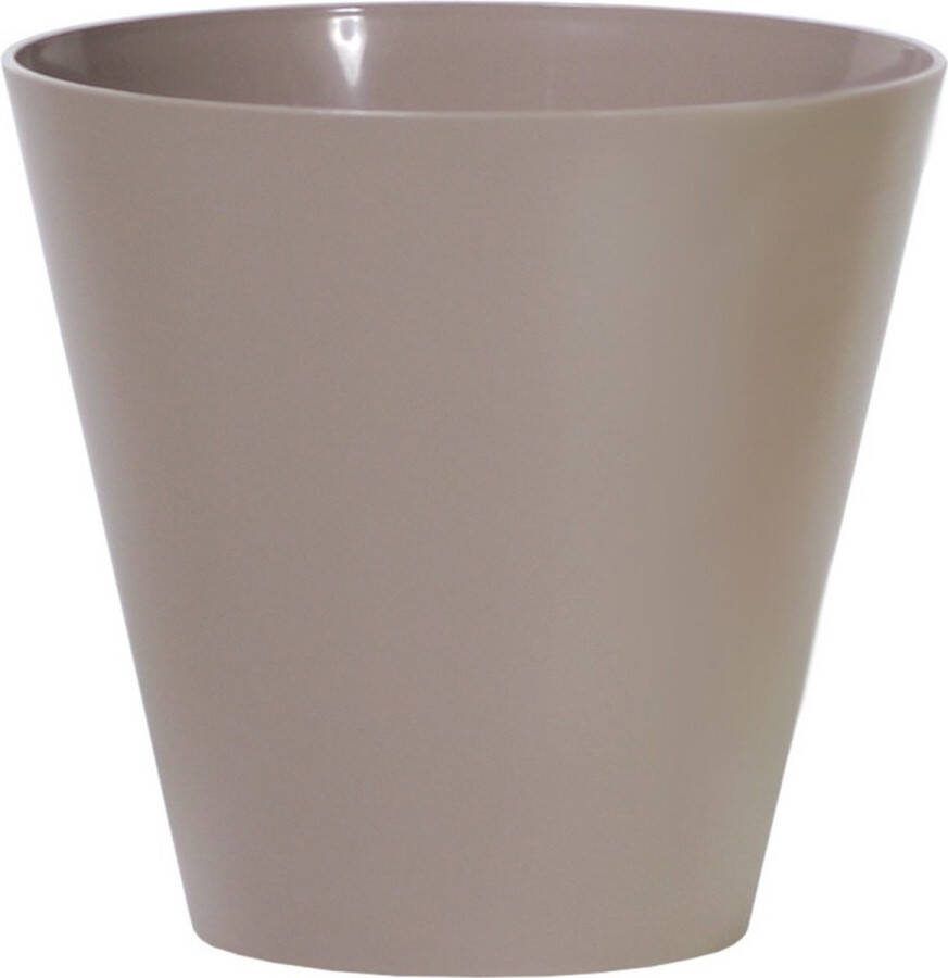 Prosperplast Plantenpot bloempot kunststof dia 40 cm en hoogte 37 cm taupe beige voor binnen buiten