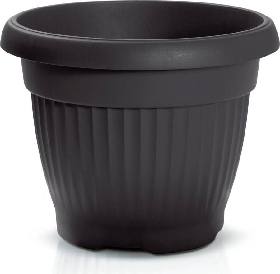 Prosperplast Plantenpot bloempot Roma Garden buiten binnen kunststof antraciet D25 x H25 cm